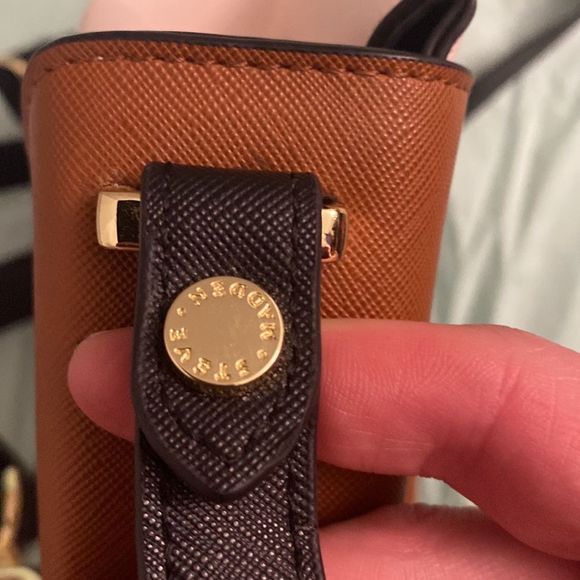 Steve Madden Light Brown Rare Color Block Cute Metal Detail Mini Backpack Purse main image 4